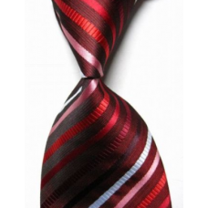 stropdas smalle streep verschillende tinten rood